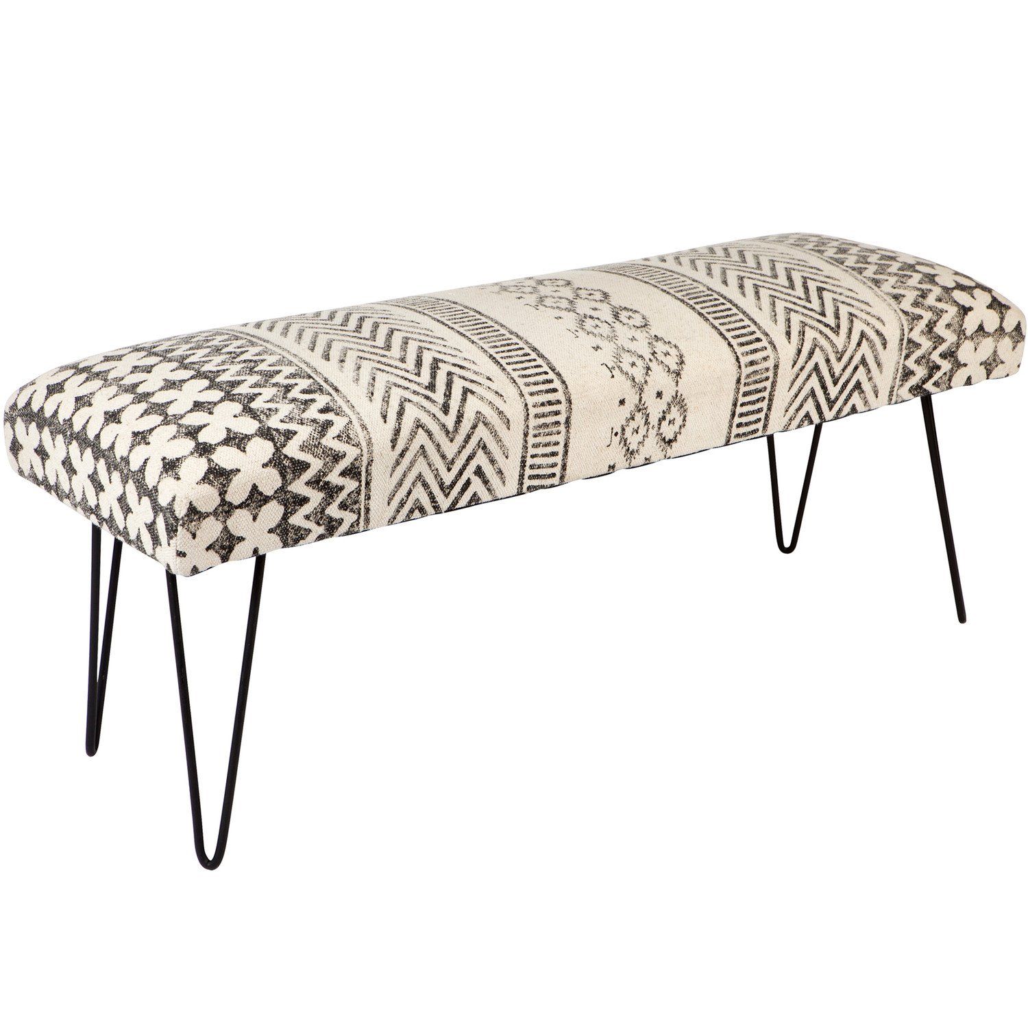 Home & Lifestyle Monochrome Carina Bench | Temple & Webster | Temple & Webster AU