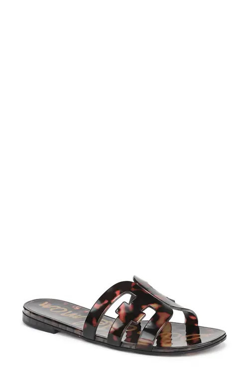 Sam Edelman Bay Jelly Slide Sandal in Tortoise at Nordstrom, Size 12 | Nordstrom