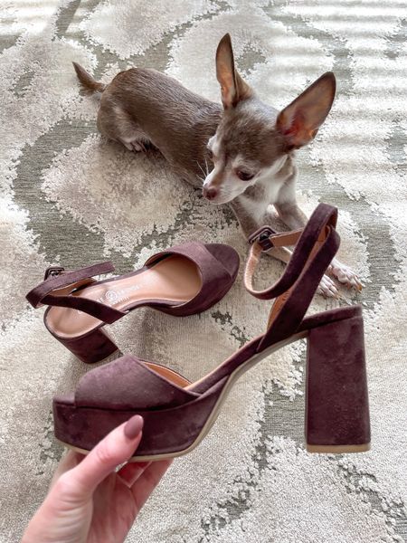 My favorite platform heels. This brown color is almost a raisin color in person. 

#LTKshoecrush #LTKstyletip #LTKunder100