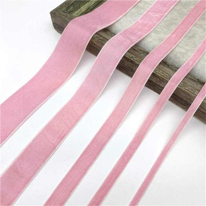1pc 6/10/15/20/25/38mm Velvet Ribbon Handmade Wedding Party Decoration Ribbon For Gift Wrapping D... | SHEIN
