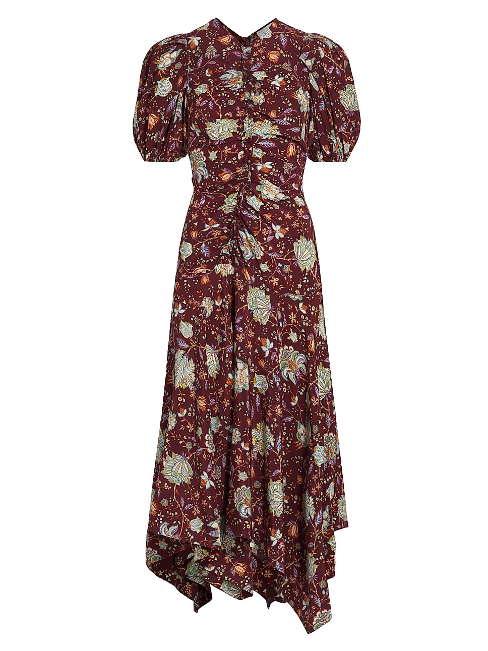 Heleen Crede De Chine Maxi Dress | Saks Fifth Avenue