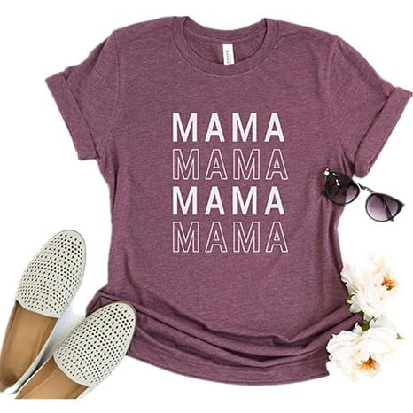 Womens Wife Mom T Shirt Funny Short Sleeve Top Idea for Mother Wife Her | Amazon (US)