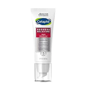 CETAPHIL Night Cream, Redness Relieving Night Moisturizer for Face, 1.7 fl oz, For Dry, Redness-P... | Amazon (US)