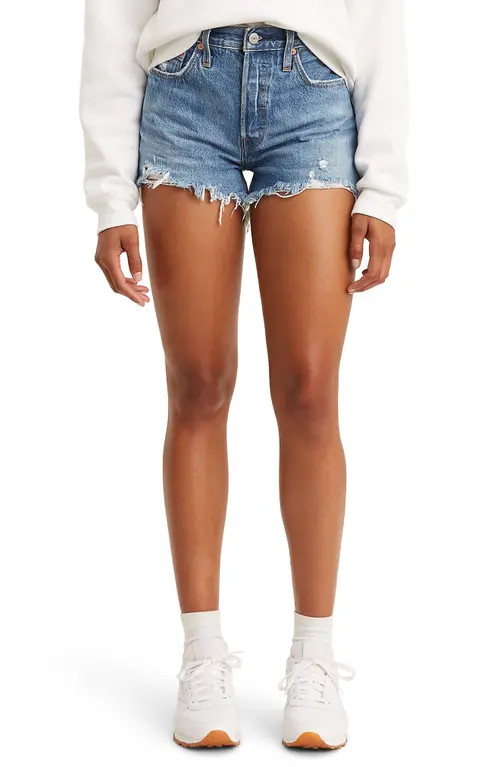 levi's ® 501® Original Cutoff Shorts in Oxnard Athens Mid Sh at Nordstrom, Size 32 | Nordstrom
