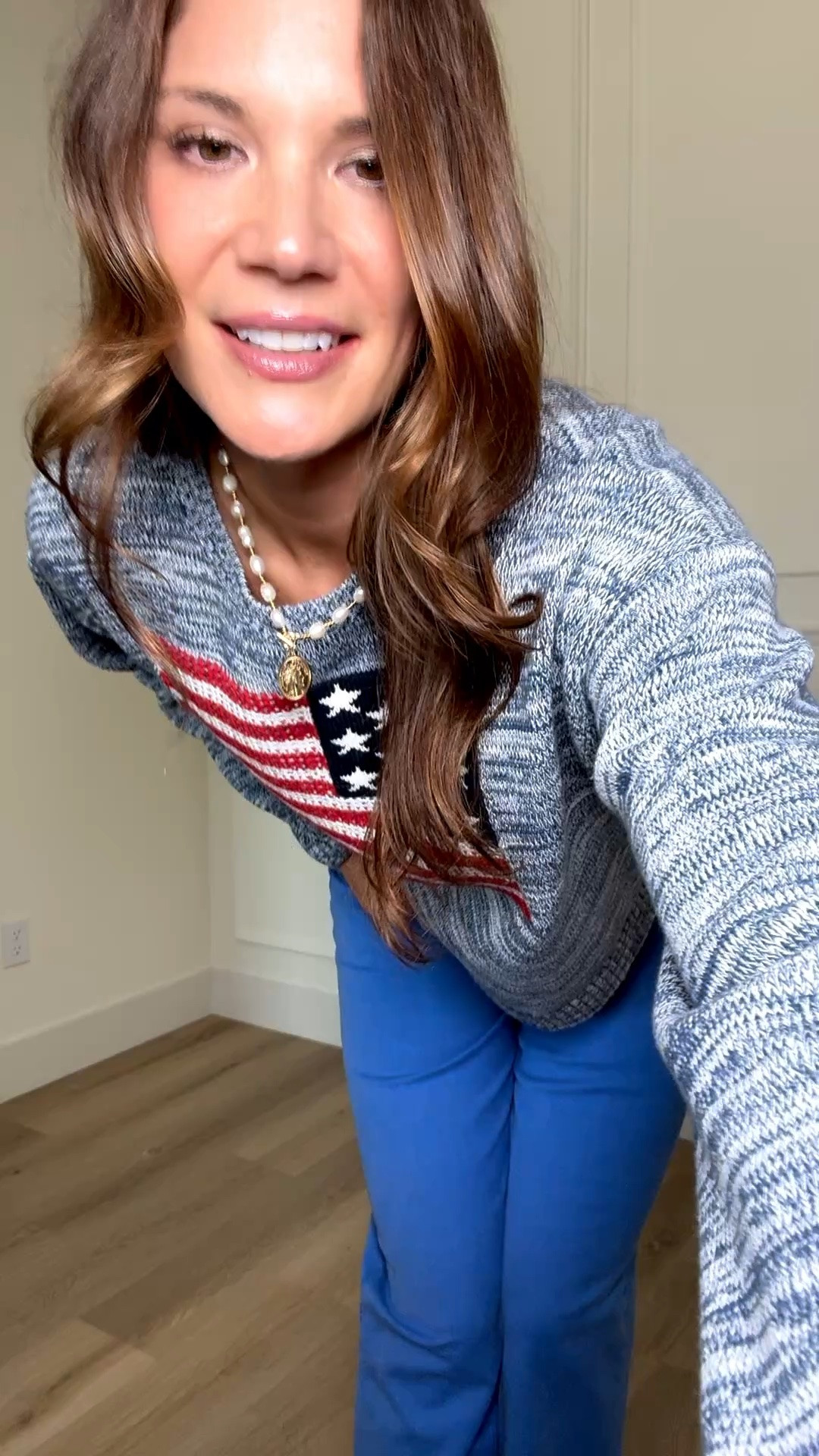 This patriotic sweater is such a fun way to add a little color to your outfit without overdoing it. I paired it with these bright blue pants for a cute casual look that would be perfect for summer holidays, lake weekends, or a casual dinner out.

Patriotic sweater, Americana outfit, 4th of July style, colorful summer outfit, casual patriotic look, lightweight sweater outfit, blue pants outfit, summer holiday fashion, lake weekend outfit, casual chic style, everyday summer outfit, red white and blue style, comfy casual fashion, spring and summer style, Stang and Co

#LTKootd #LTKSeasonal #LTKTall