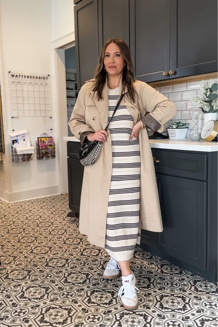 A casual spring outfit with an Amazon dress and mango trench coat! Large in both 

#LTKover40 #LTKmidsize #LTKstyletip