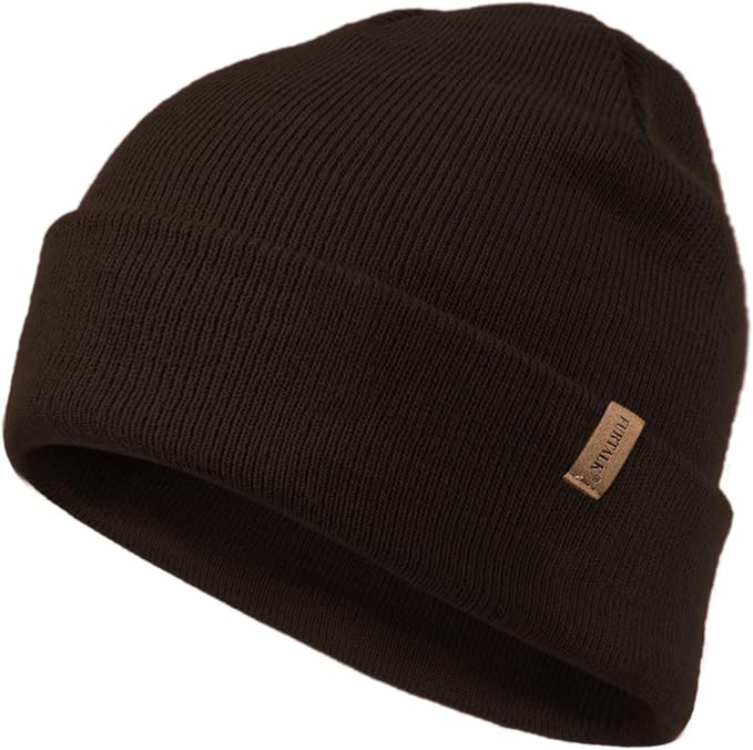 FURTALK Beanie for Men Women Cuffed Thick Knitted Unisex Winter Hat Beanies Skull Cap | Amazon (US)