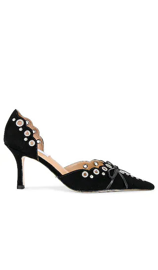 Safari Heel in Black Suede | Revolve Clothing (Global)