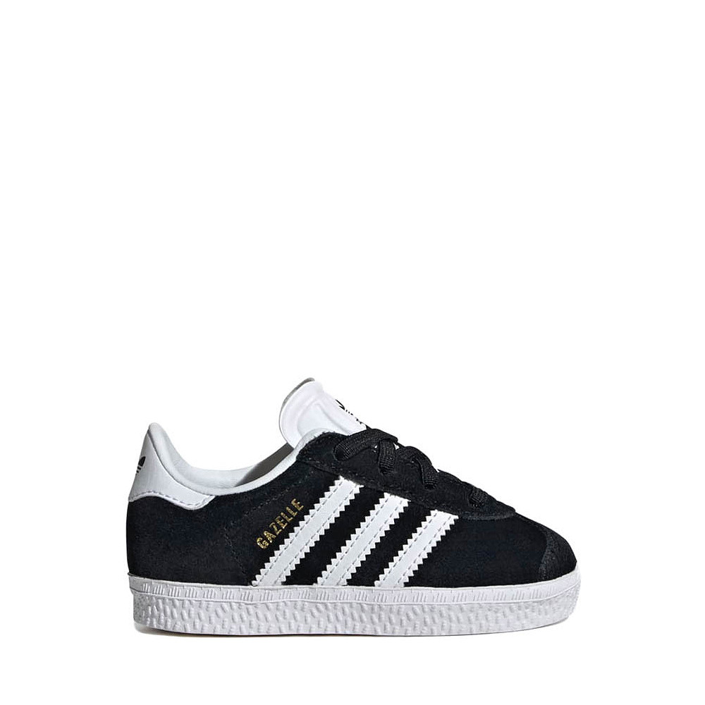 adidas Gazelle Comfort Closure Athletic Shoe - Baby / Toddler - Core Black / White | Journeys