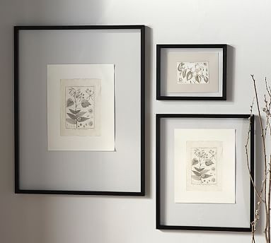 Floating Wood Gallery Frames - Black | Pottery Barn (US)