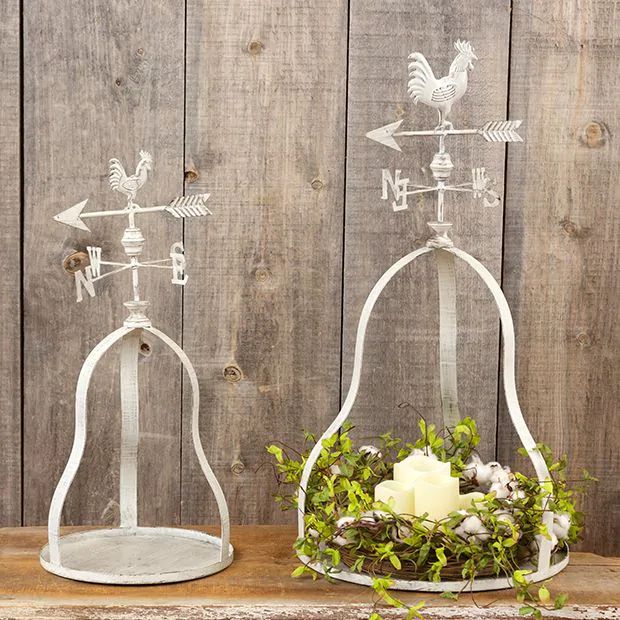 Weather Vane Candle Lantern Set of 2 | Antique Farm House