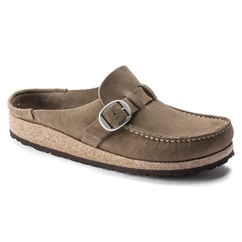 Buckley Suede Leather Gray Taupe Clogs | Birkenstock USA