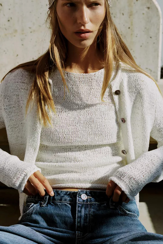 GILET EN MAILLE ÉPAISSE | Zara FR