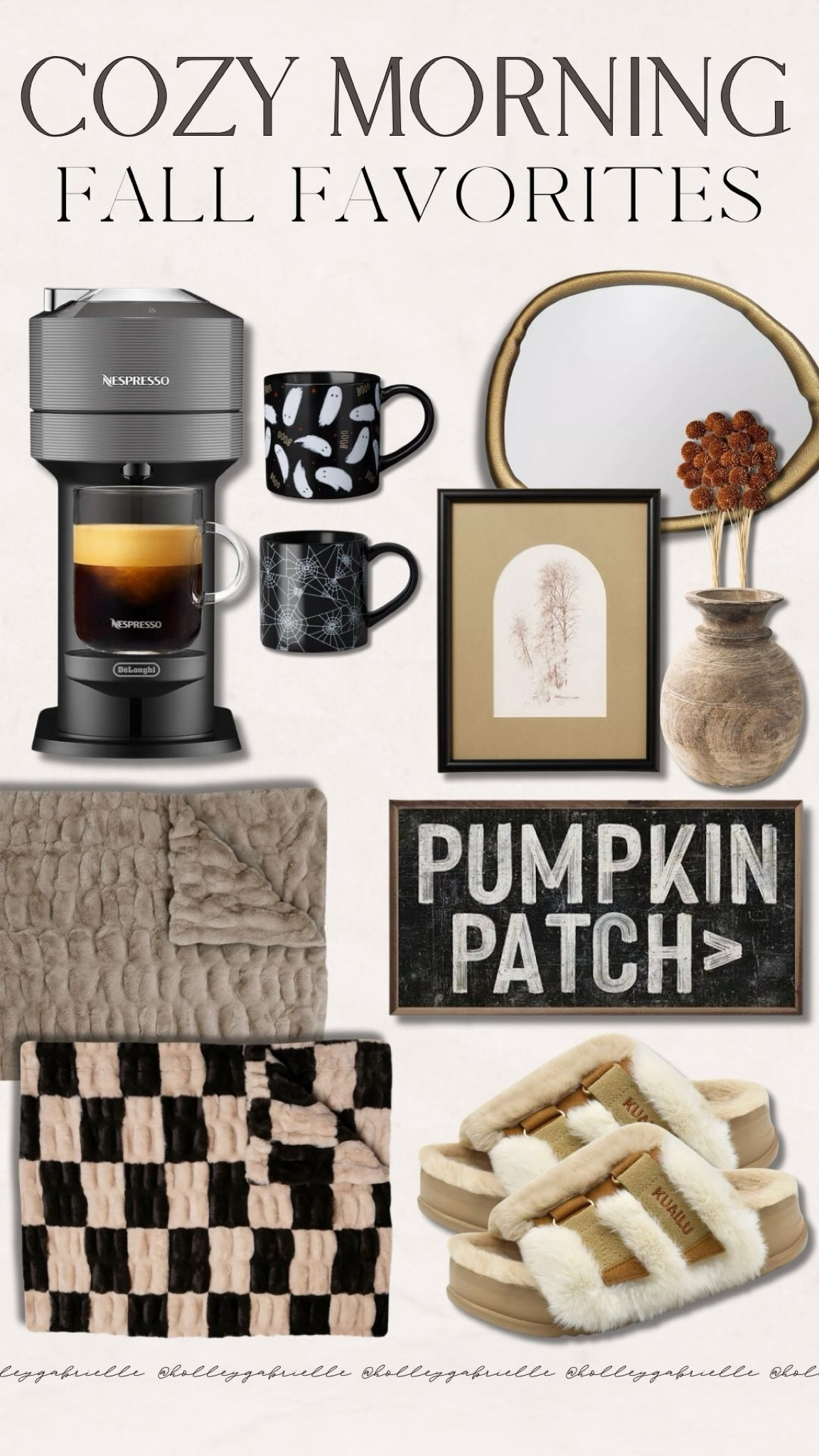 Cozy fall morning essentials☺️🍂🎃🤎👻 these Lola blankets make it SO hard to leave the couch in the morning!

Lola blankets / fall decor / fall home styling / house shoes / amazon finds / mirror / vase / faux stems / mugs / nespresso / Holley Gabrielle 

#LTKSeasonal #LTKHome #LTKShoeCrush