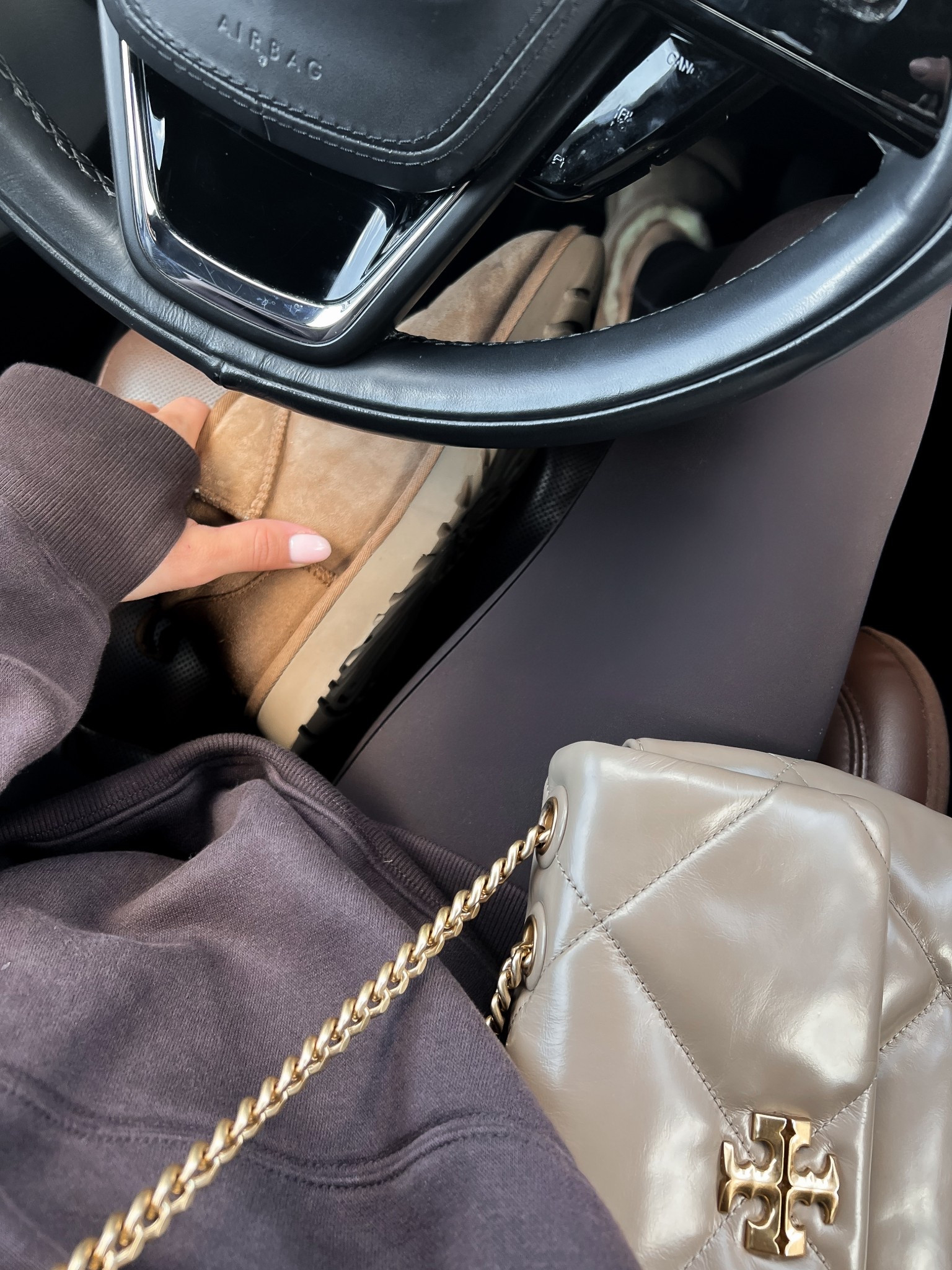 Chocolate brown casual ootd. (Xs in sweatshirt xs short in leggings).

#LTKActive #LTKPetite #LTKSaleAlert