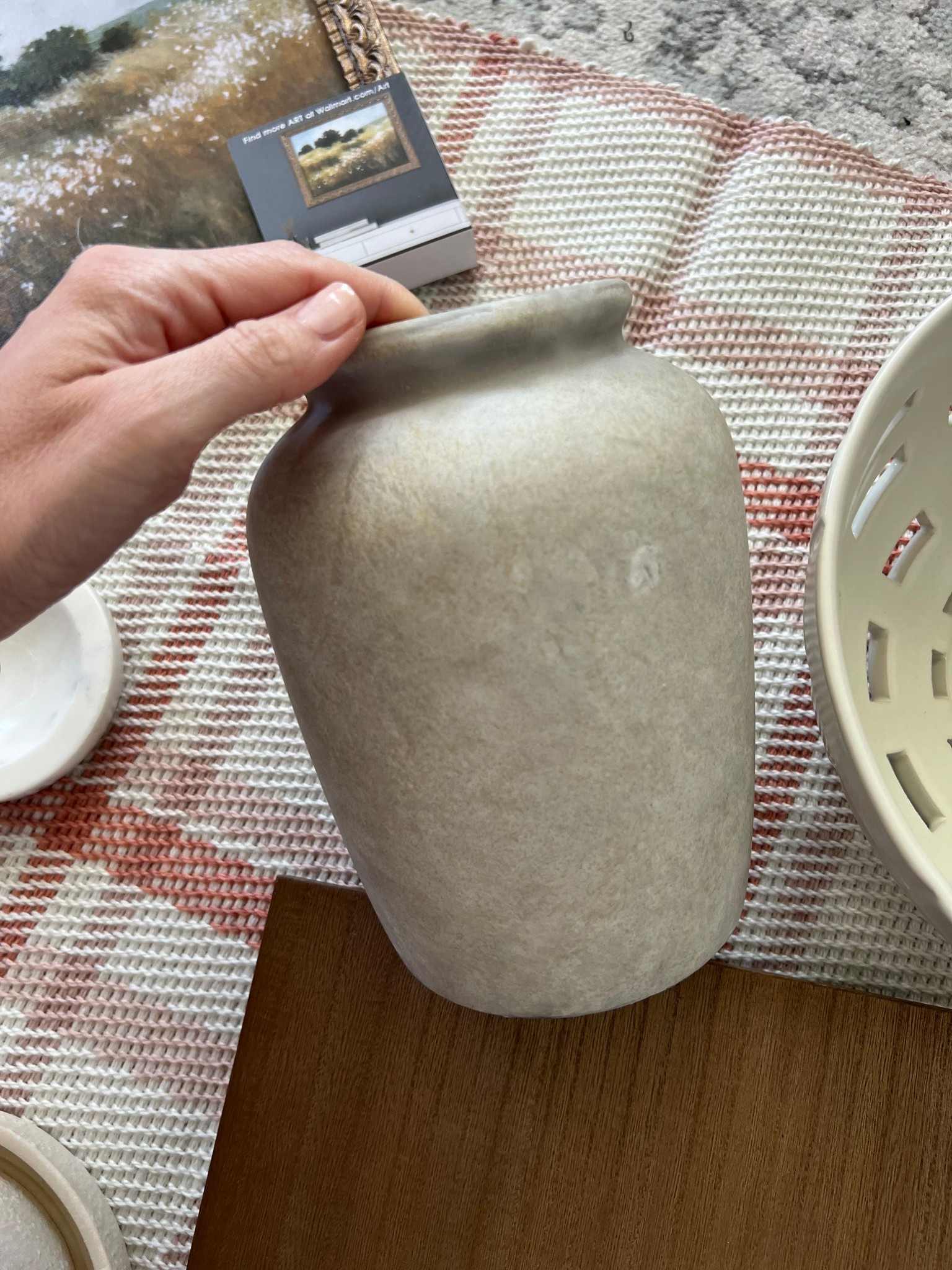 Walmart vase, love the color and shape! Comes in two sizes. I got both, couldn’t resist. #potterybarn look for less lookalike  neutral transitional amber interiors studio McGee modern farmhouse 

#LTKHome