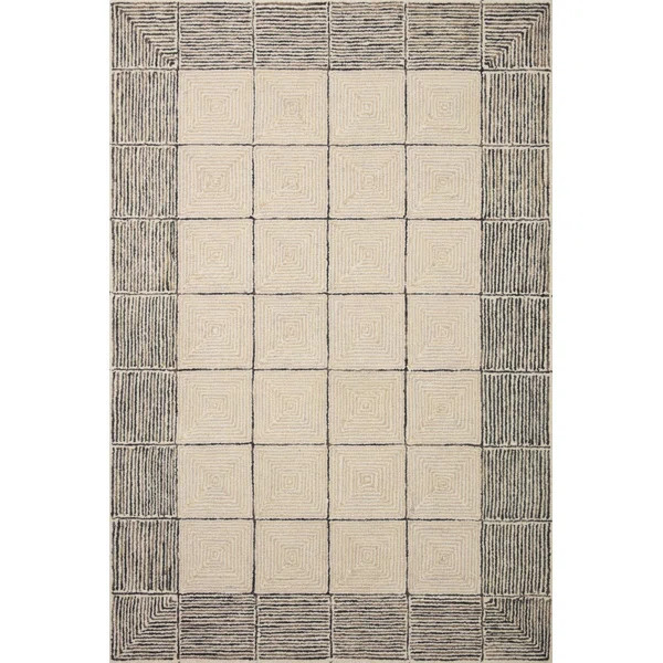 Chris Loves Julia x Loloi Francis Collection FRA-02 Cream / Black, Contemporary  Area Rug | Wayfair North America