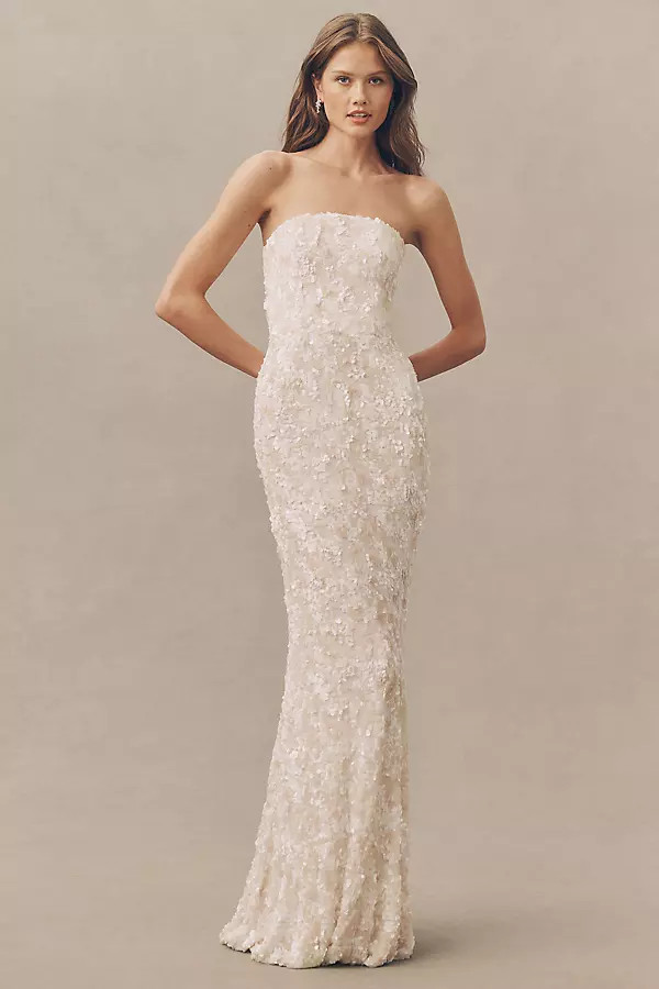 Helsi Helen Stretch Strapless Mermaid Dress | Anthropologie (US)