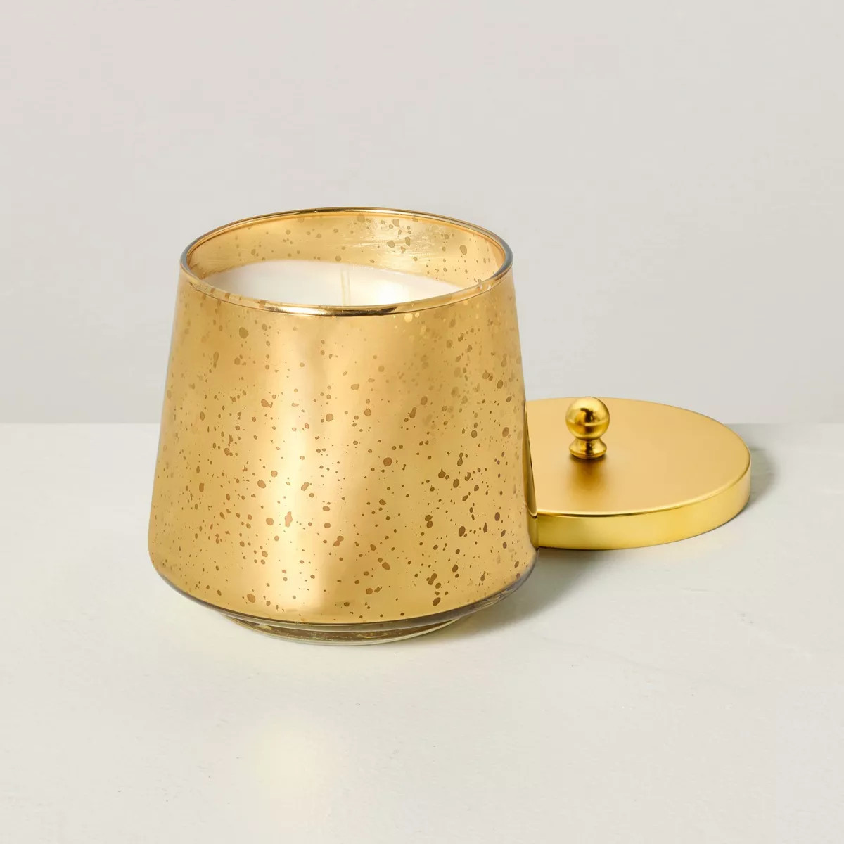 Mercury Glass Mulled Spice Lidded Christmas Jar Candle Copper 12oz - Hearth & Hand™ with Magnol... | Target