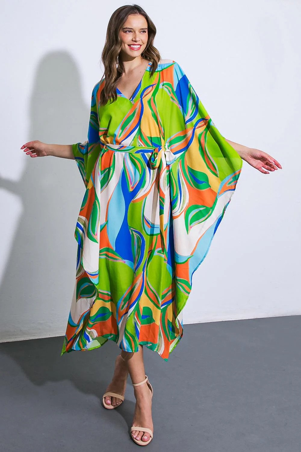 A Beautiful Sight Woven Kaftan Dress | Shop Simon