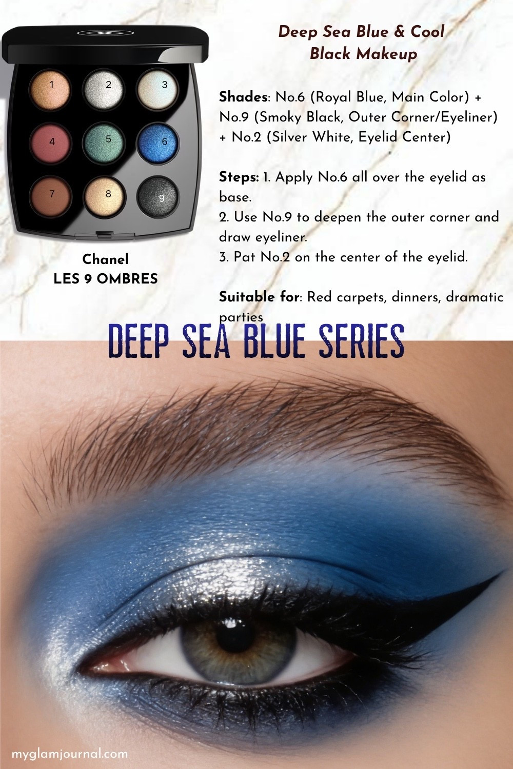 Chanel LES 9 OMBRES Tutorial | Deep Sea Blue & Black Bold Eye Makeup

#LTKBeauty