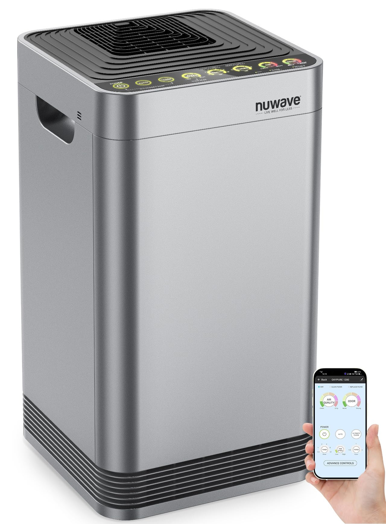 Nuwave Whole House Air Purifiers, Oxypure Smart Air Purifier with 5 Stage Tower Structure Air Fil... | Amazon (US)