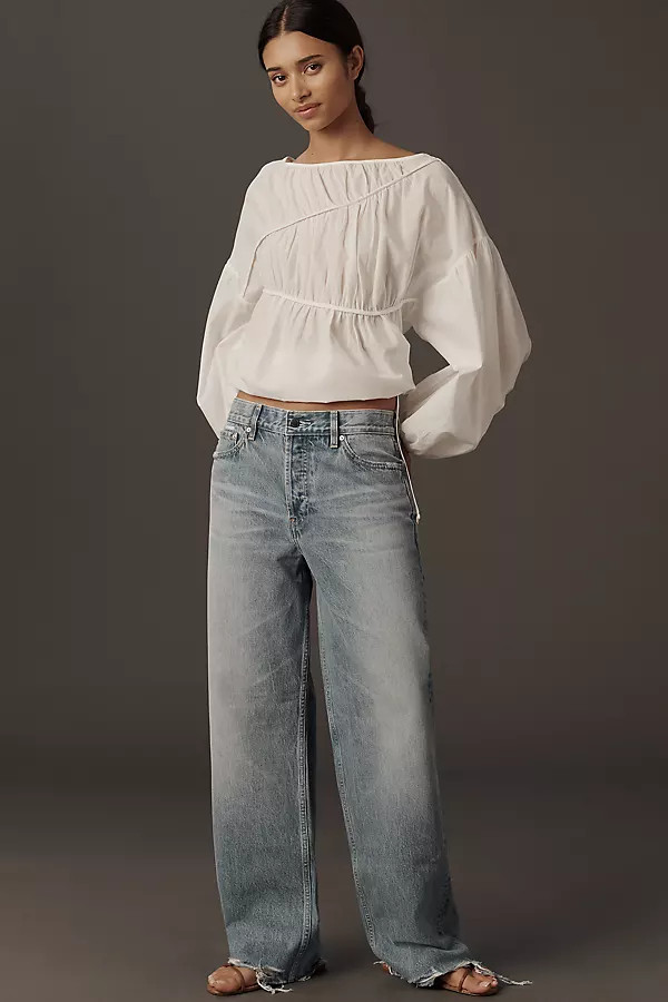 Billie Low-Slung Relaxed Wide-Leg Jeans | Anthropologie (US)