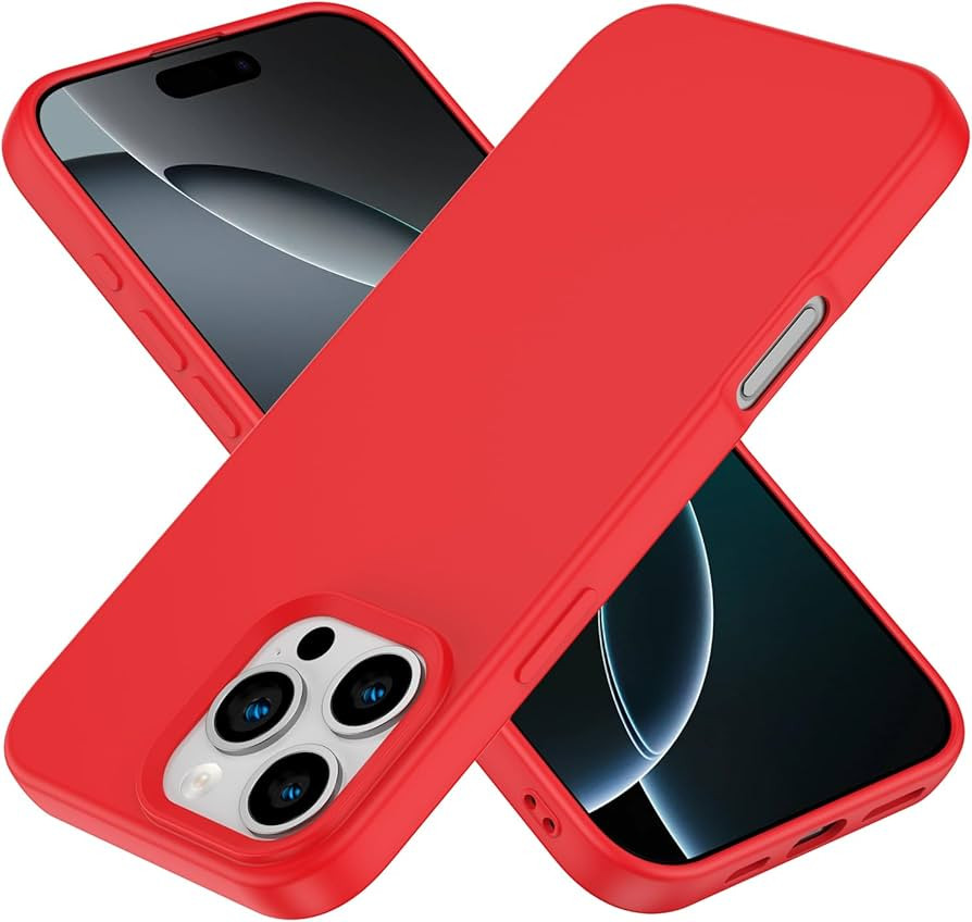 Designed for iPhone 16 Pro Max Case, Silicone Ultra Slim Shockproof Phone Case with Soft Anti-Scr... | Amazon (US)