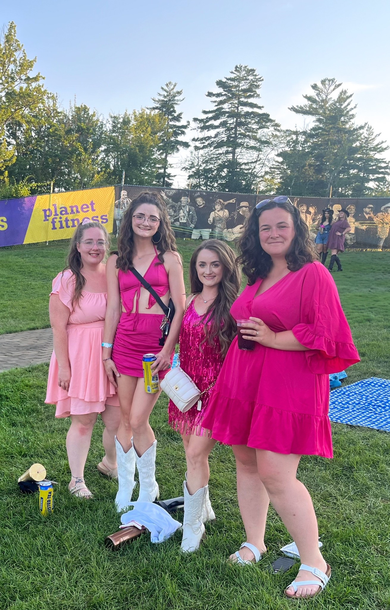 Traded in my red boots for some white cowgirl boots for Shania Twain this past weekend! 💕

I said the dress code was pink and it was so fun to see what we all chose! I linked all our outfits. All free shipping and under $60! I’m wearing an XS in my fringe romper and a size 5 in my boots. 🤠

#LTKParties #LTKPetite #LTKFindsUnder100