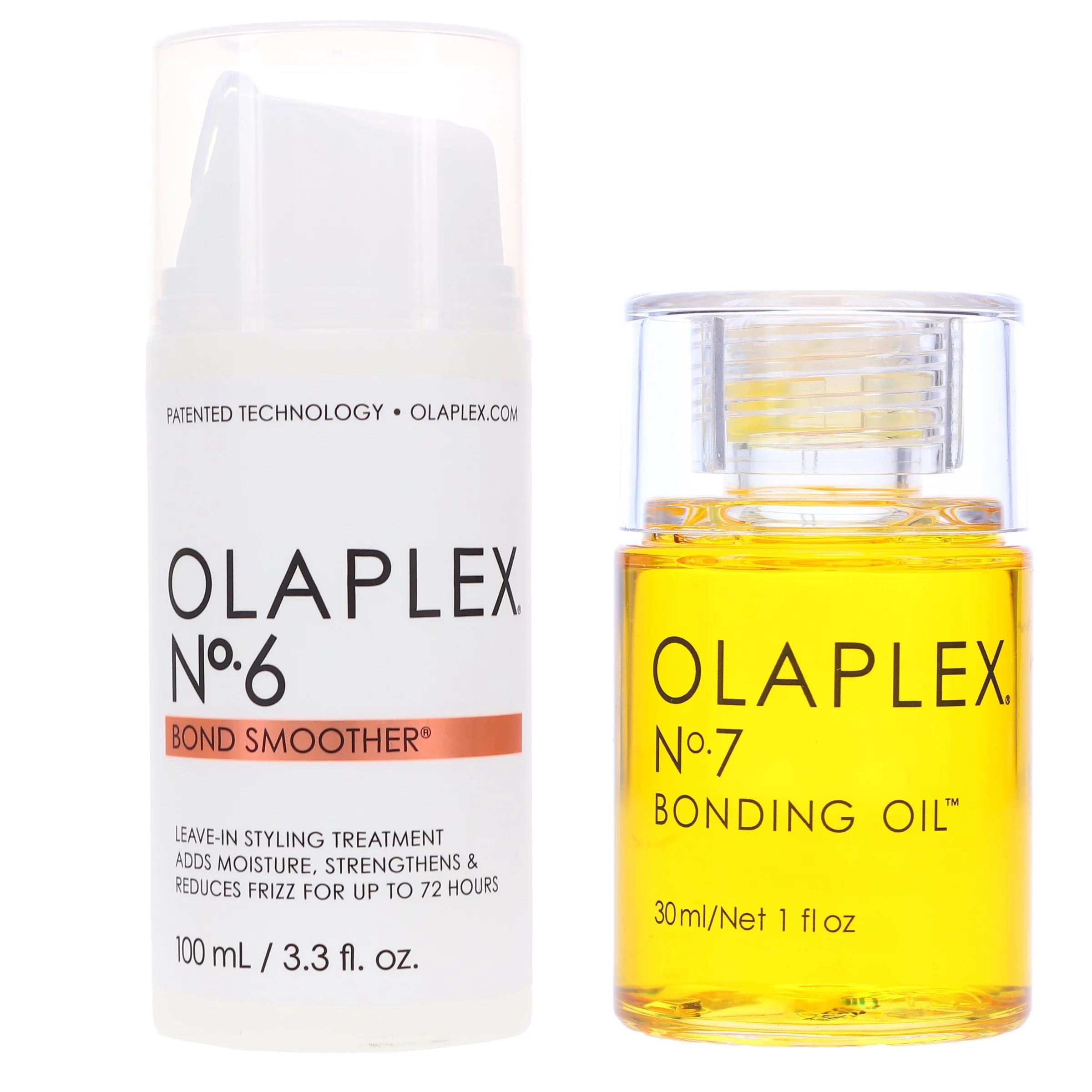 Olaplex No.6 Bond Smoother Reparative Styling Creme 3.3 oz & No.7 Bonding Oil 1 oz - COMBO Pack | Walmart (US)