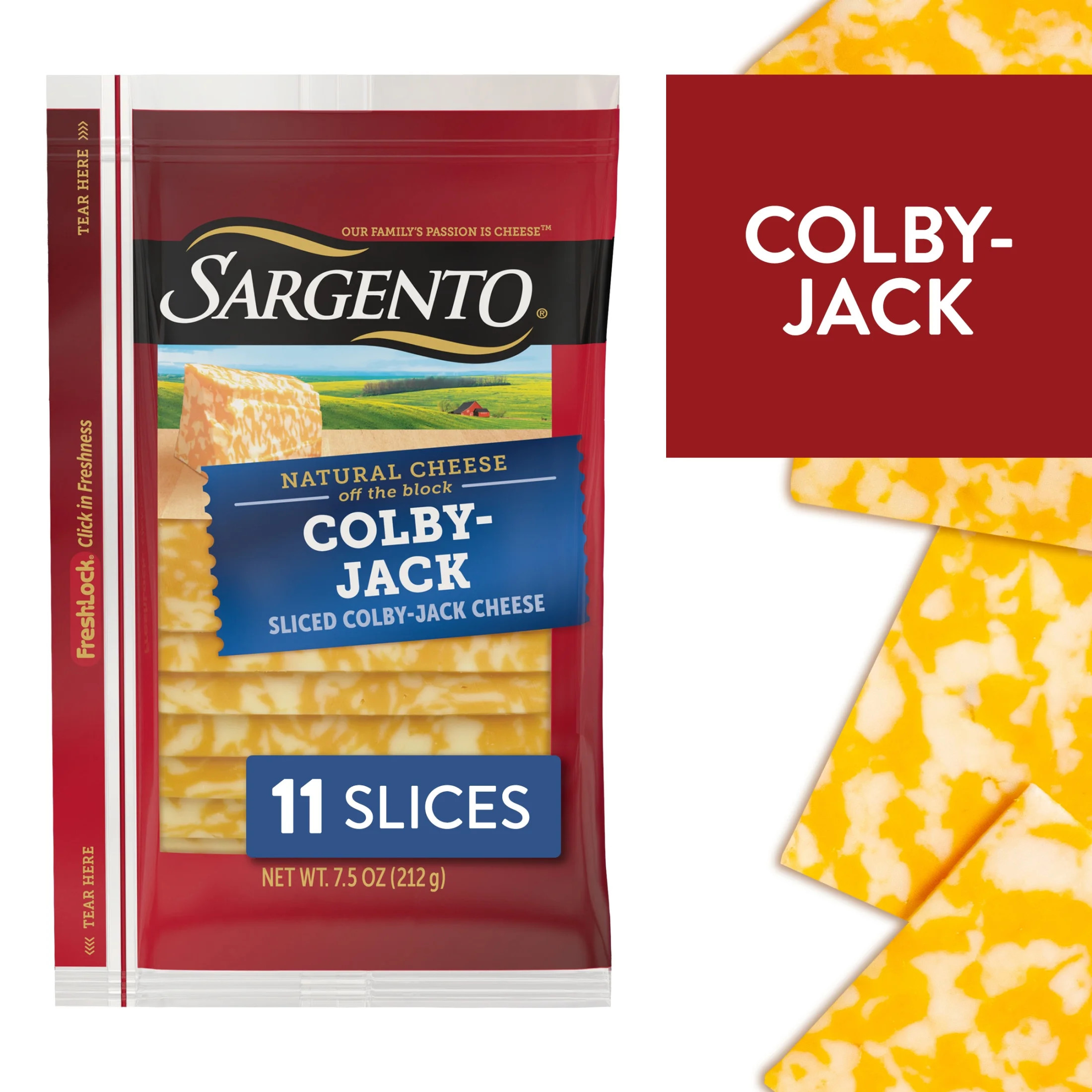 Sargento® Sliced Colby-Jack Natural Cheese, 11 slices | Walmart (US)