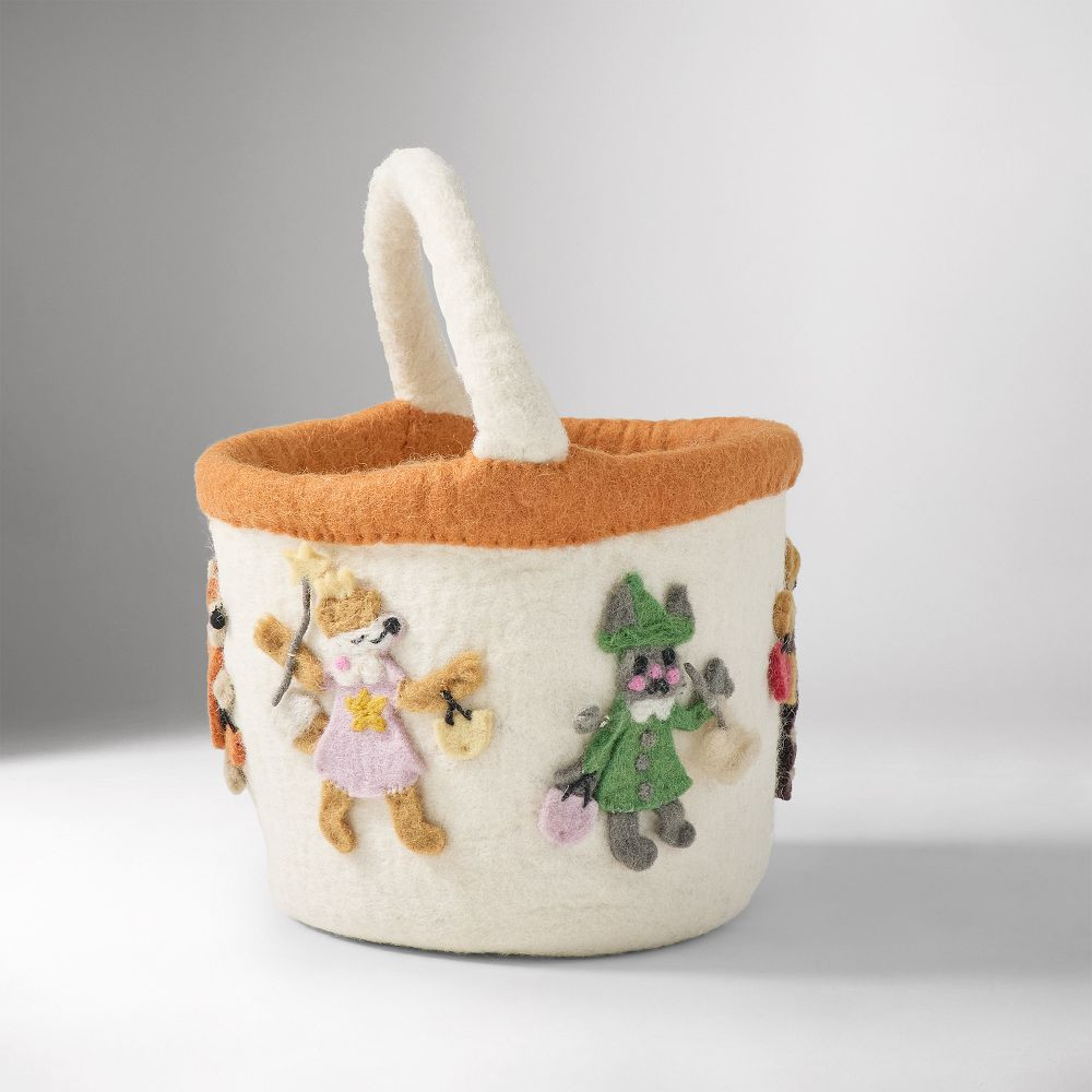 Critters in Costumes Felt Treat Bucket | West Elm (US)