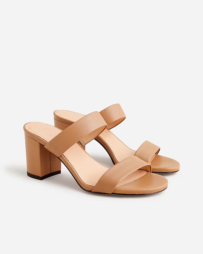 Lucie double-strap block-heel sandals | J.Crew US