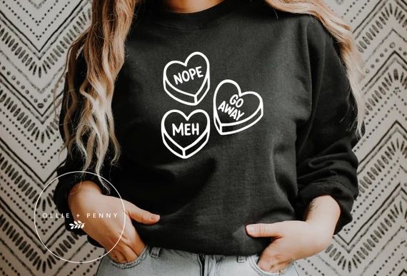 Anti Valentines Day Sweatshirt Valentines Day Sweatshirt | Etsy | Etsy (US)