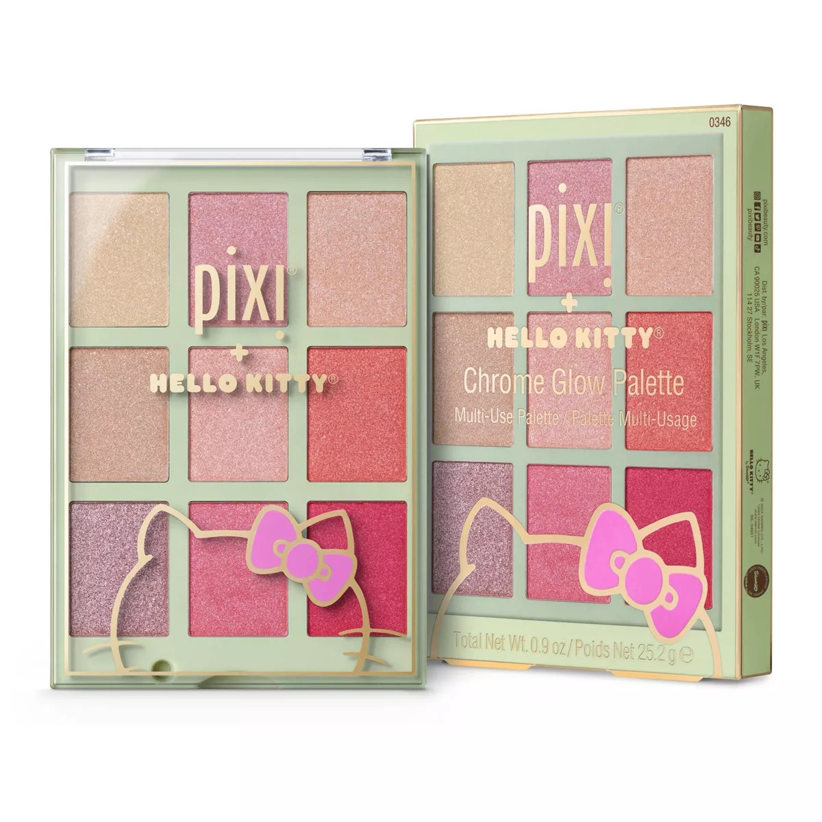 Pixi + Hello Kitty Chrome Glow Palette - 0.9oz | Target