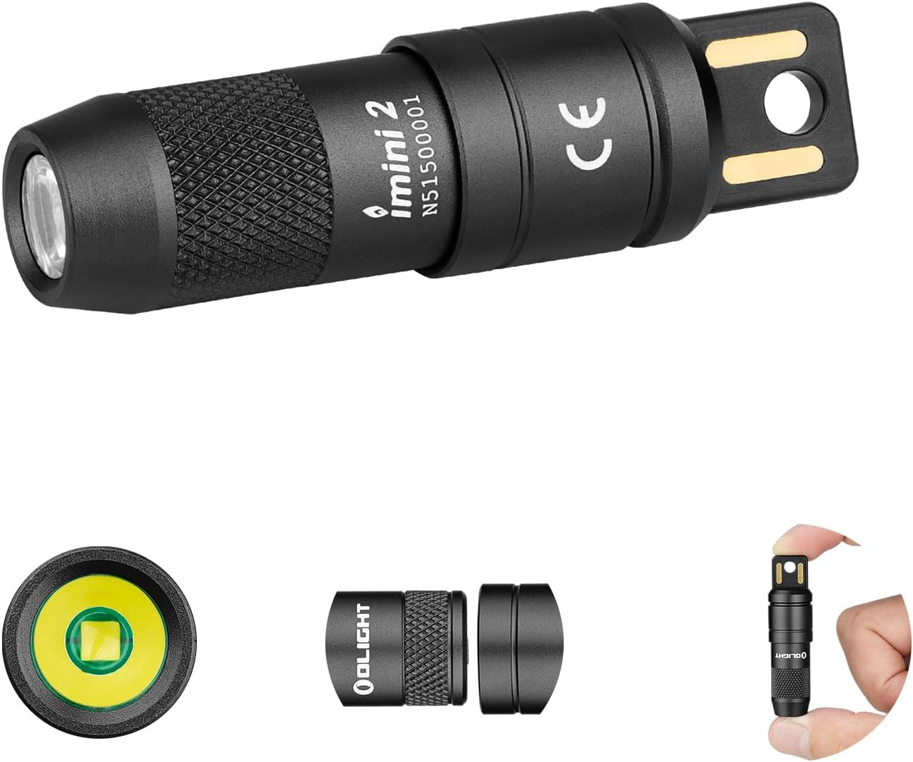 OLIGHT IMINI 2 Rechargeable EDC Keychain Mini Flashlight Black | Amazon (US)