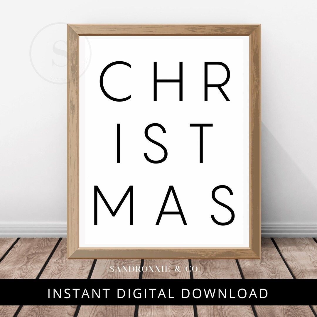 Christmas Prints, Christmas Wall Art, Minimalist Seasonal Decor, Holiday prints, Christmas Printa... | Etsy (US)