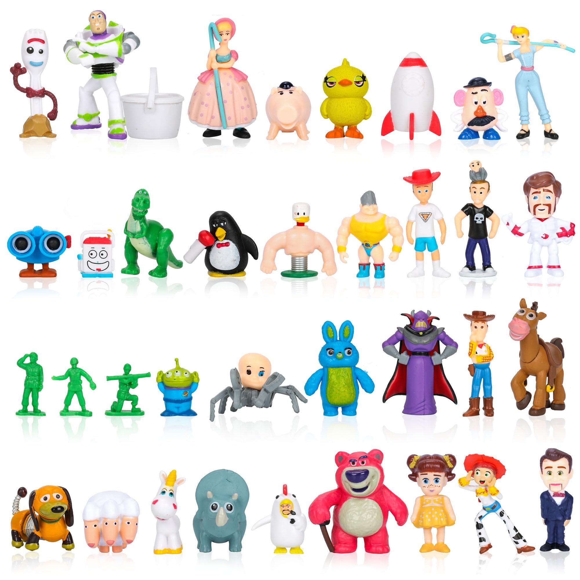 36Pcs Story Toy Cake Toppers, Story Action Figures Cupcake Toppers for Kids, Collectible Mini Fig... | Amazon (US)