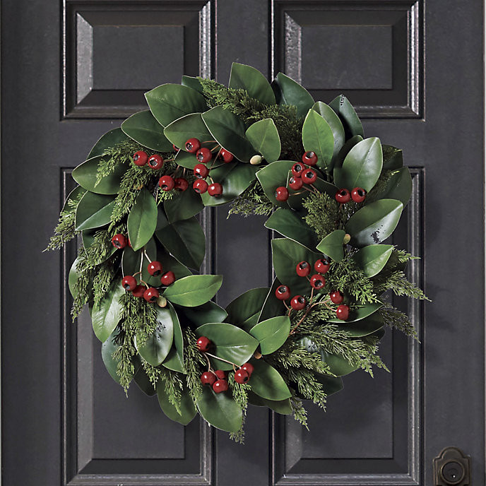 Cedar and Magnolia Berry Greenery Collection | Frontgate | Frontgate
