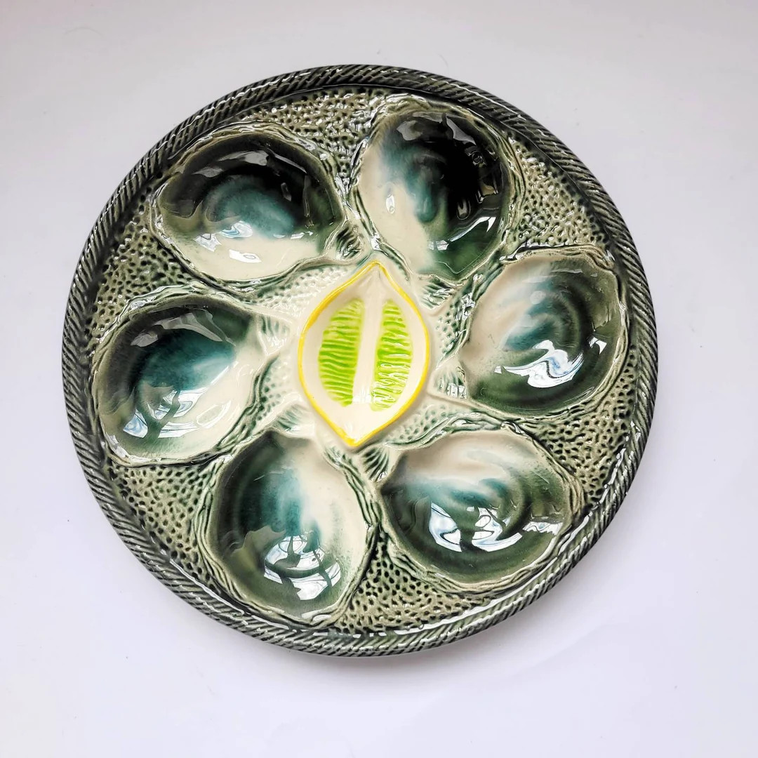 1930 Exceptional Oysters Plaque, St. Clement Oyster Plate, Trompe l'oeil | Etsy (US)