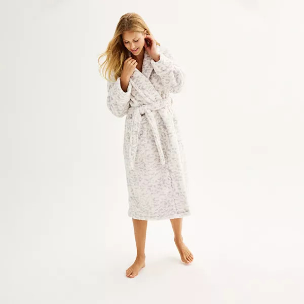 Women's Sonoma Goods For Life® Plush Long Robe | Kohl's