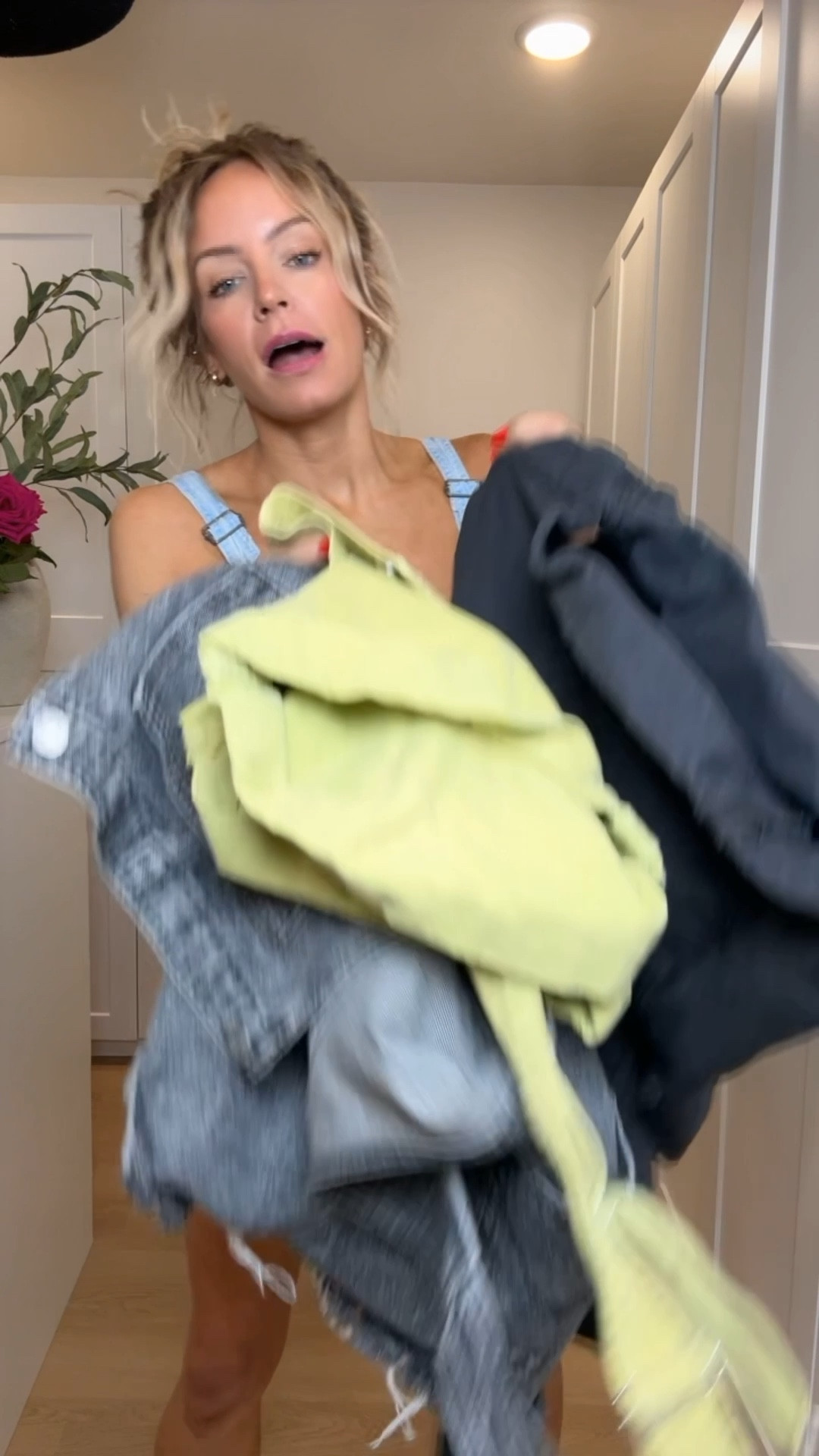 My green pair are Free People & the acid washed gray/black ones are Levi’s! 