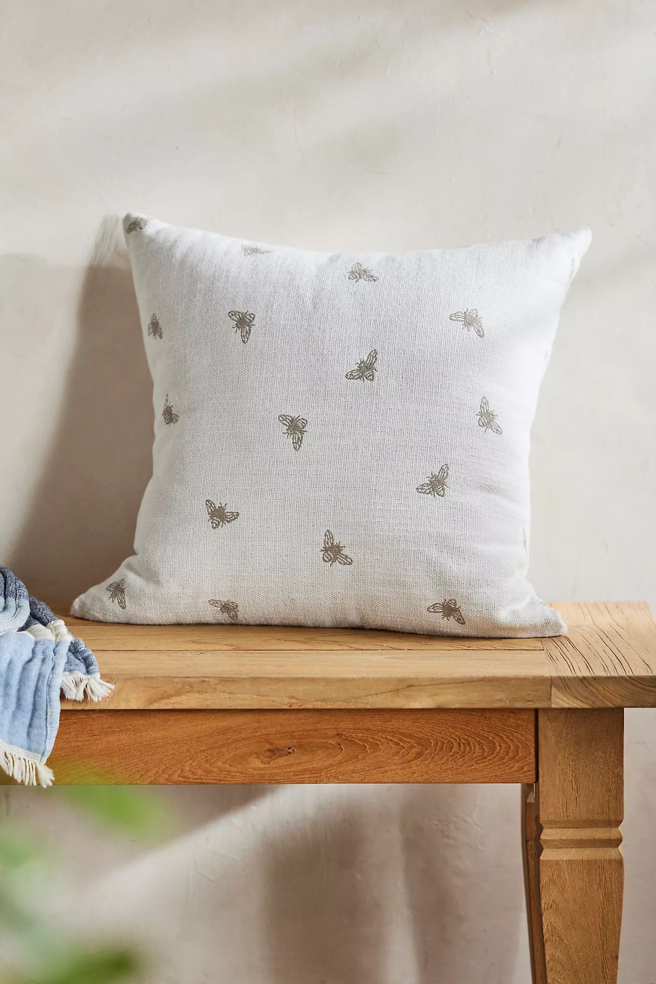 Buzzing Bees Outdoor Pillow | Anthropologie (US)