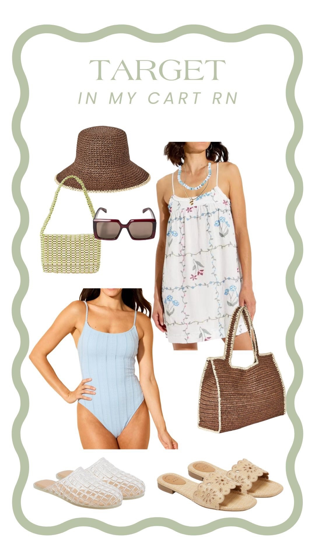 a few summer pieces from @Target in my cart right now!!! 🩵 #Target #TargetPartner