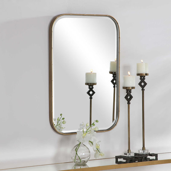 Bamboo Border Mirror | Shades of Light