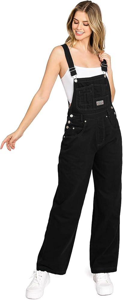 90s Retro Dungaree Utility Soft Denim Twill Jumpsuit Overalls | Amazon (US)