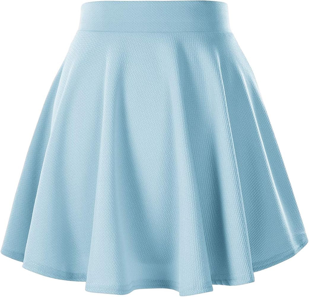 Urban CoCo Women's Basic Versatile Stretchy Flared Casual Mini Skater Skirt | Amazon (US)