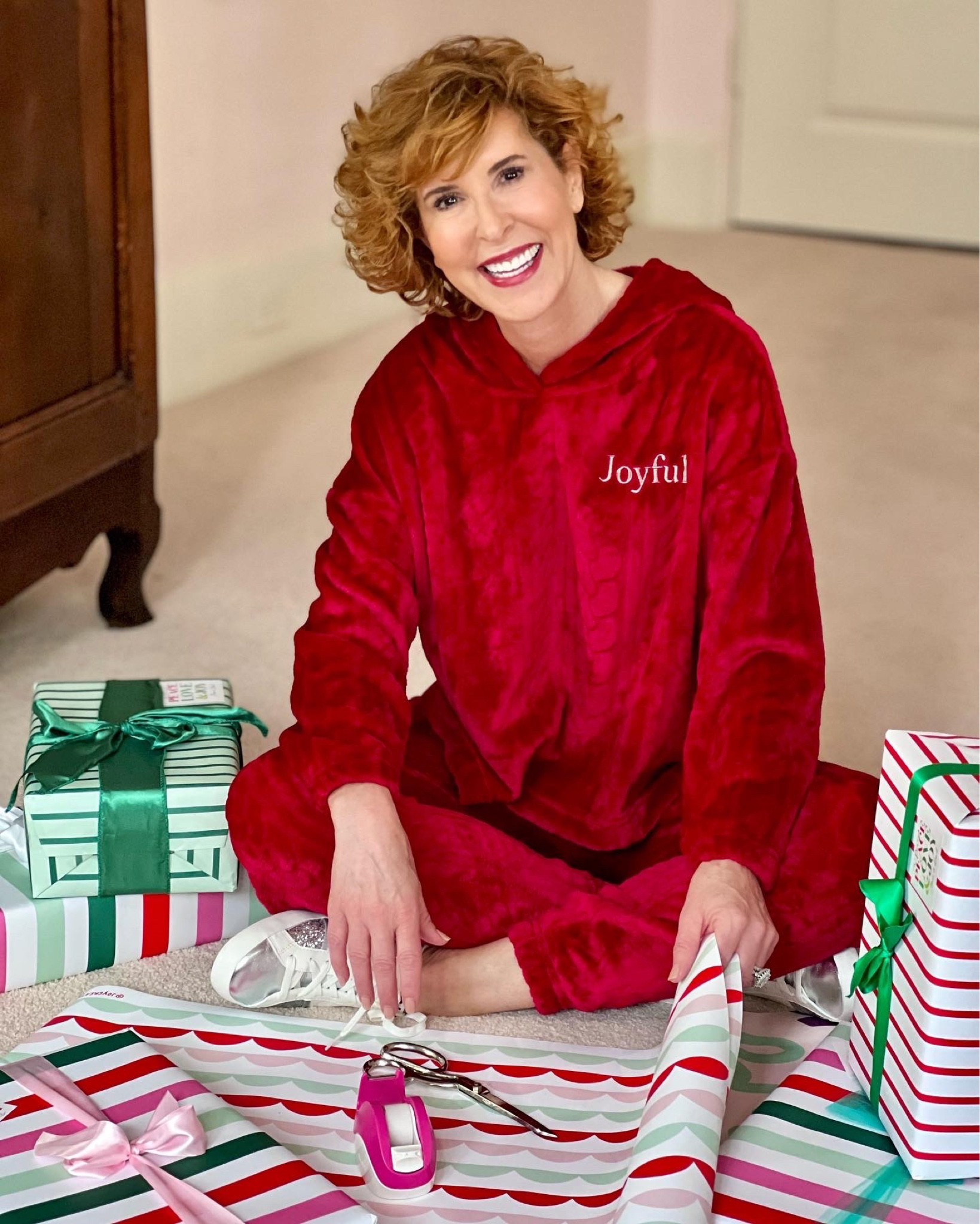 Loungewear, holiday pJs, holiday pajamas, holiday loungewear, velour set, matching loungewear set, sparkly sneakers, silver sneakers

I love this loungewear set from Walmart Fashion’s new Joyspun line of intimates, PJs, and loungewear! Click through to see the other styles of this cozy set!

I paired it with cute, sparkly sneakers from Sam & Libby! They’re great for around the house + they’ll snag you ALL the compliments when you’re out doing errands! (Trust me on that one!)

#LTKshoecrush #LTKSeasonal #LTKHoliday