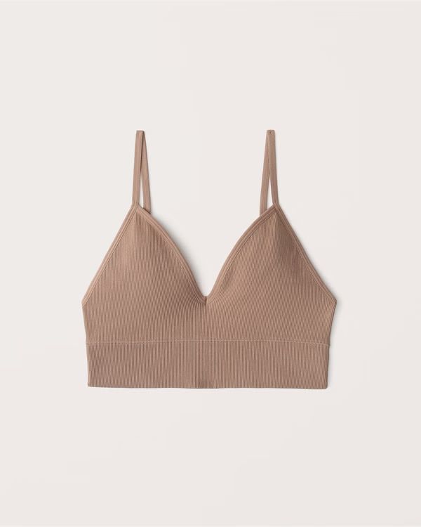 Seamless Triangle Bralette | Abercrombie & Fitch (US)