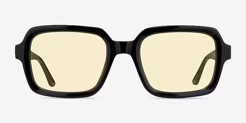 Resort - Square Black Frame Prescription Sunglasses | Eyebuydirect | EyeBuyDirect.com